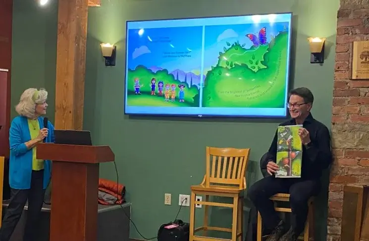 Kathleen with Artist Scott Ward
